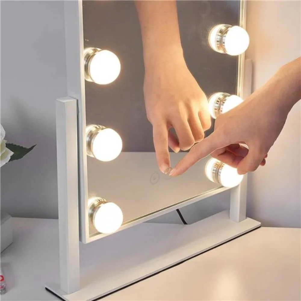 Vanity Mirror with Lights,Lighted Vanity Mirror with 9 Dimmable Bulbs